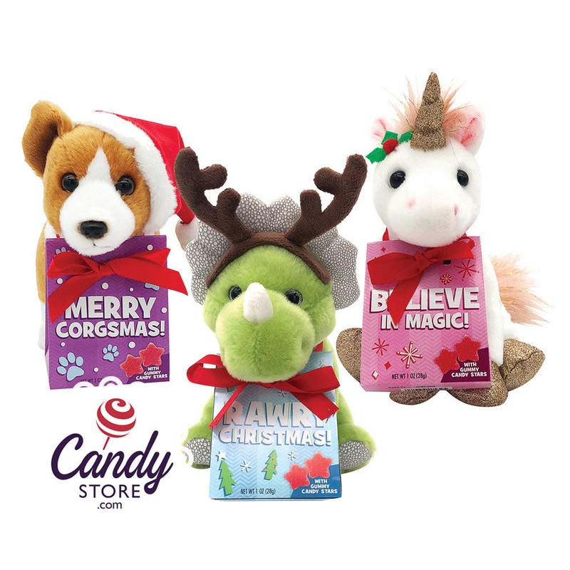Holiday Plush Assorted With Gummies 1.27oz