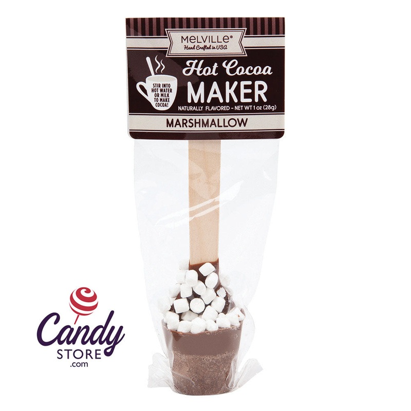 Hot Cocoa Spoons Milk Chocolate Mini Marshmallow 1.2oz – 16ct