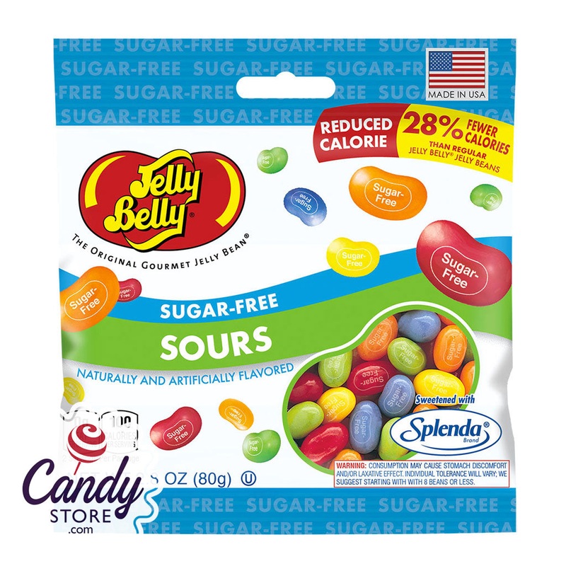 Jelly Belly Sugar Free Sours Jelly Beans Bags – 12ct
