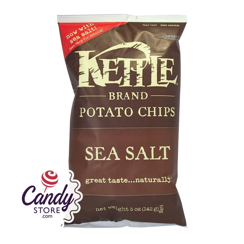 Kettle Potato Chips Sea Salt 5oz Bags – 15ct