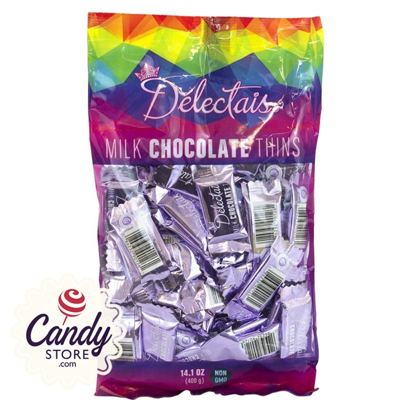 Lavender Delectais Milk Chocolate Thins Bags – 14.1oz