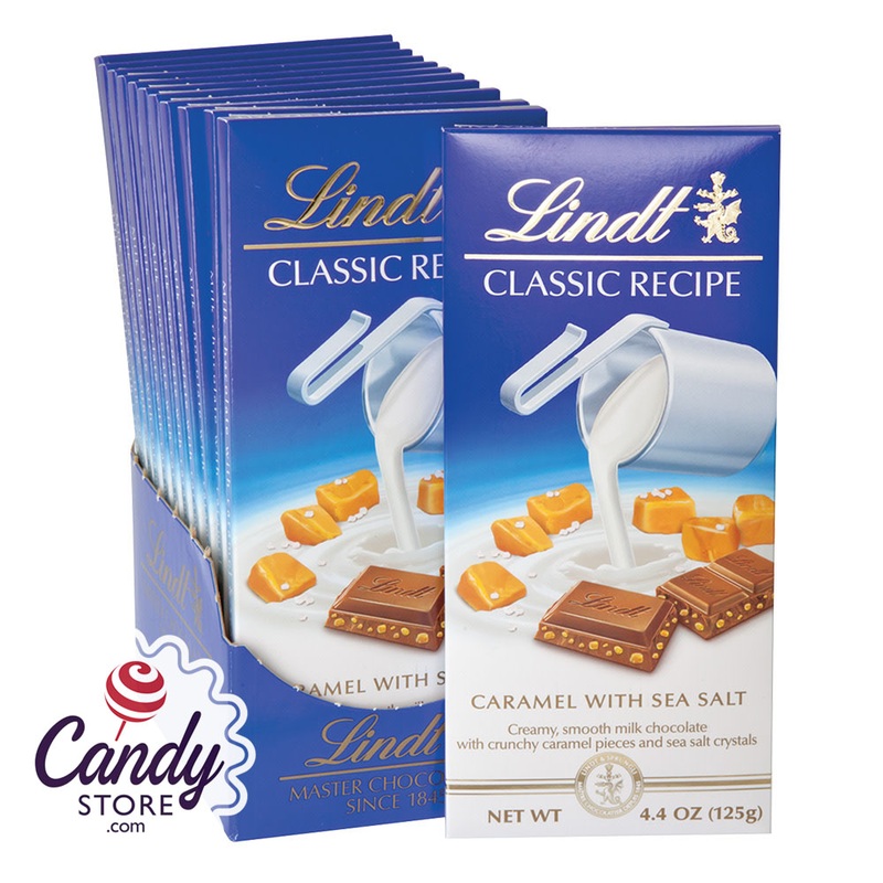 Lindt Milk Chocolate Caramel With Sea Salt Bars – 12ct