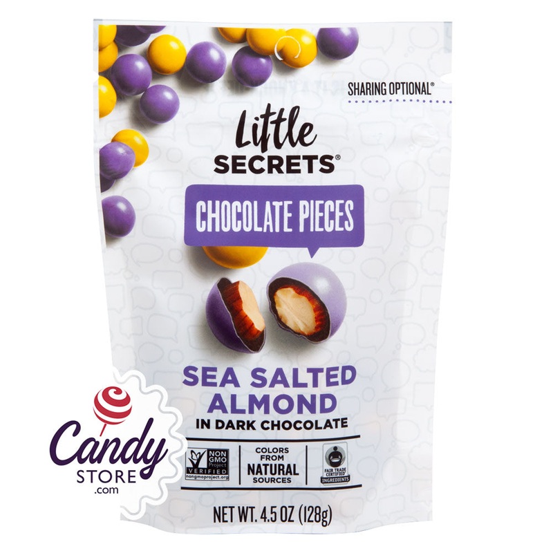Little Secrets Chocolate Pieces Sea Salted Almond In Dark Chocolate 4.5oz Pouch – 8ct