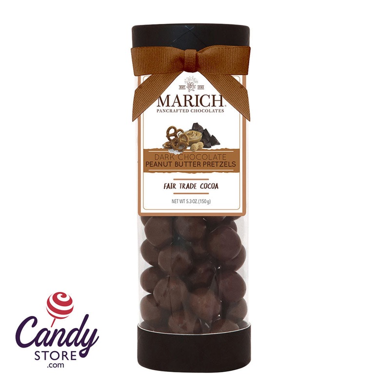 Marich Tube Dark Chocolate Peanut Butter Pretzel 5.3oz – 6ct