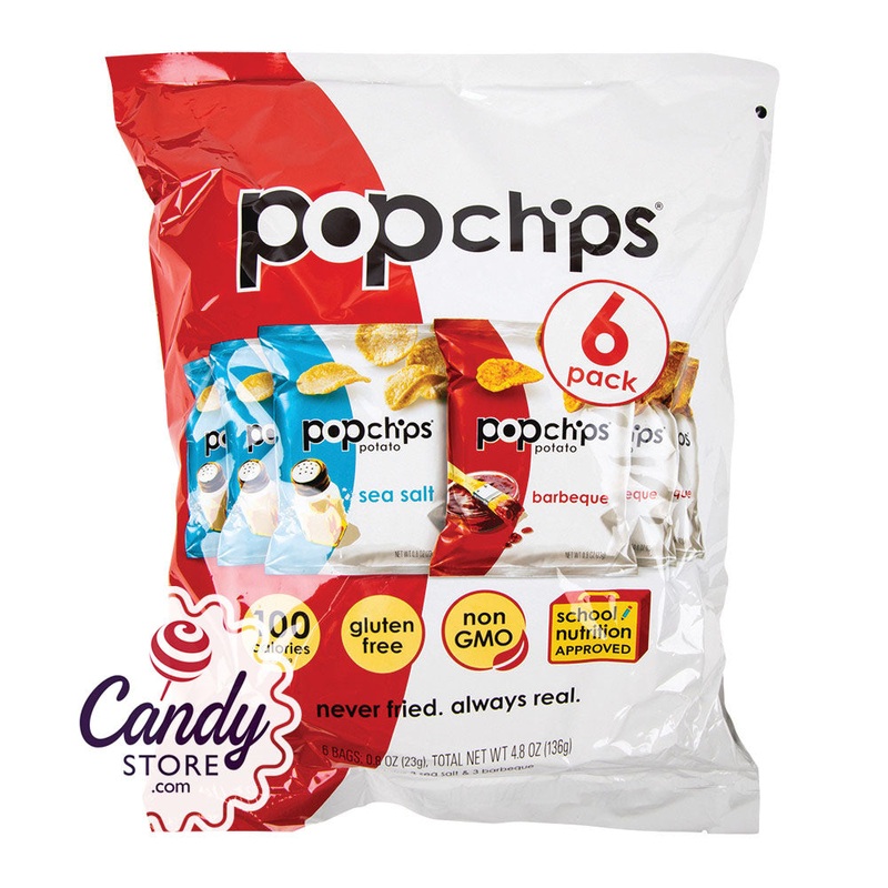 Popchips Pillow Pack 6 Ct 4.8oz – 12ct