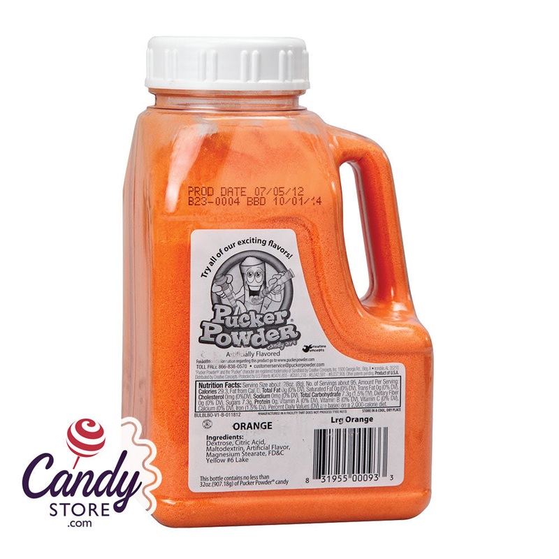 Pucker Powder Sour Orange 32oz Bottle – 1ct