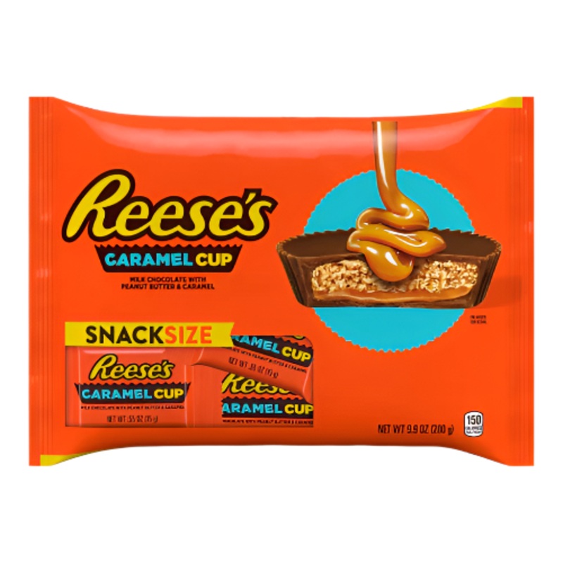Reese’s Milk Chocolate Peanut Butter Caramel Cups Snack Size 9.9 oz. Bag