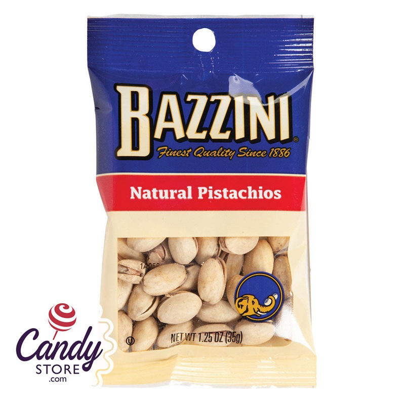 Roasted Pistachios Natural Bazzini – 12ct