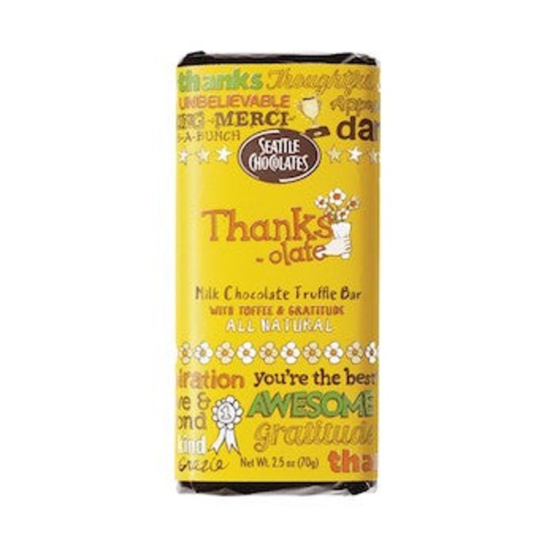 Seattle Chocolates Thanks-Olate Chocolate Truffle Bars – 12ct