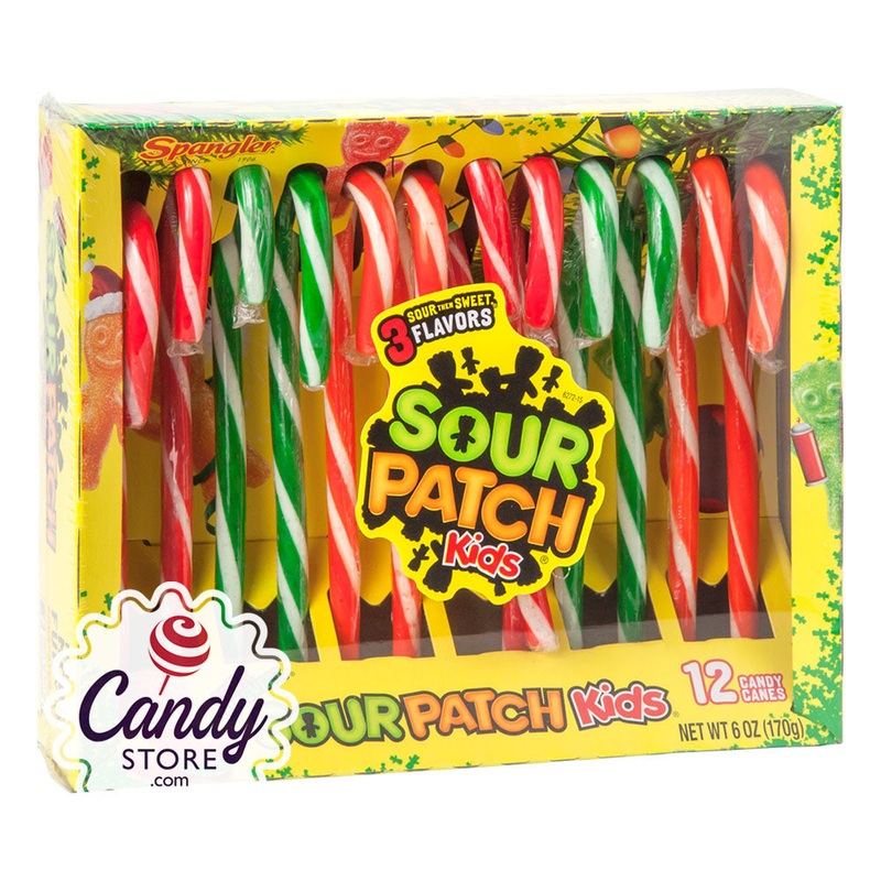 Sour Patch Kids Candy Canes 5.3oz Boxes – 12ct