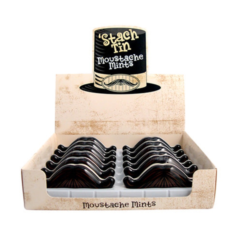Stache Tin Moustache Mints – 12ct