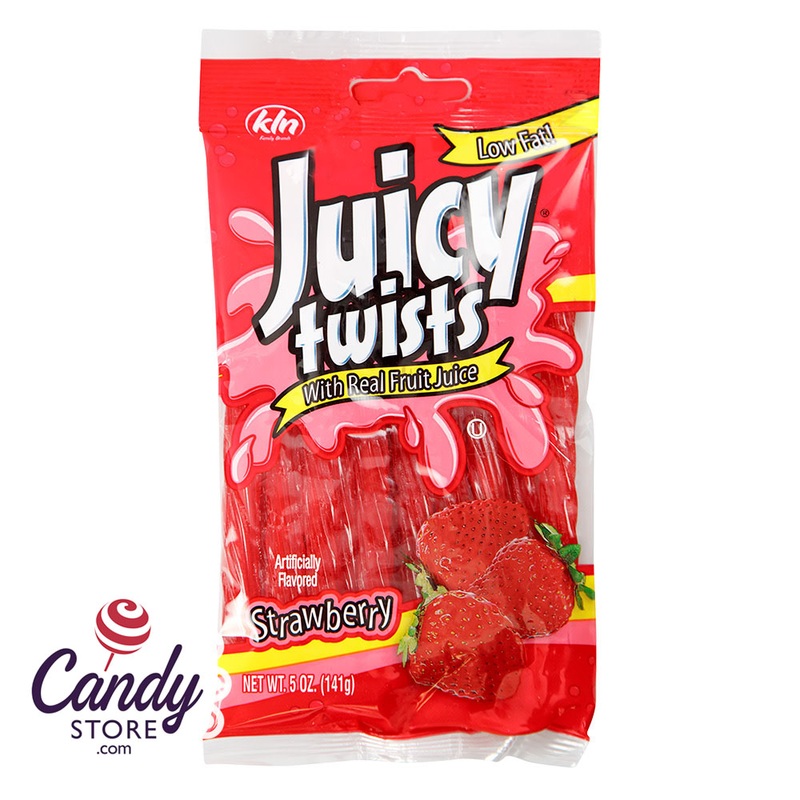 Strawberry Juicy Twists 5oz Peg Bag – 12ct