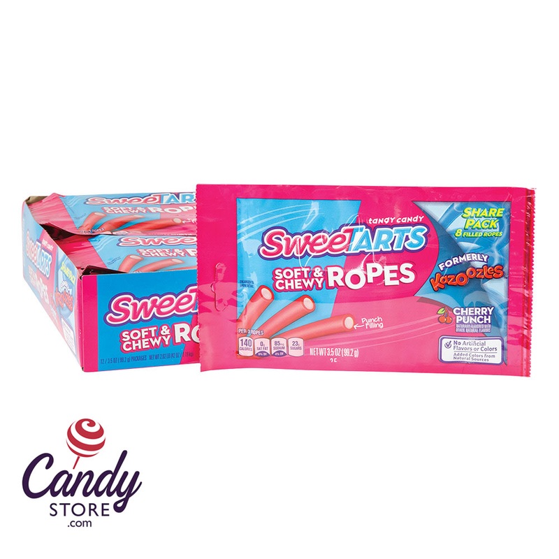 Sweetarts Cherry Punch Chewy Ropes 3.5oz – 12ct