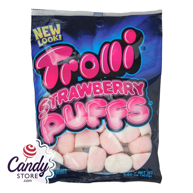 Trolli Strawberry Puffs Gummies – 12ct Bags