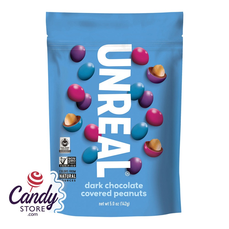 Unreal Dark Chocolate Peanut Gems – 6ct