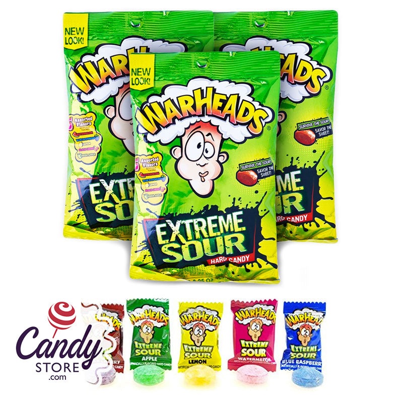 Warheads Extreme Sour Hard Candy Bags – 12ct