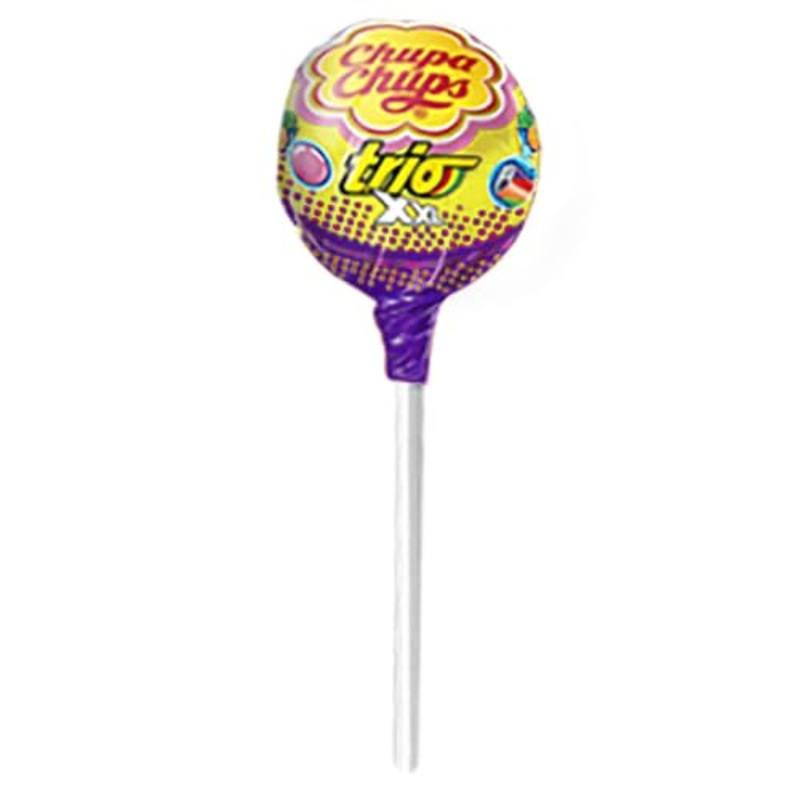 Chupa Chups XXL Trio Lollipops With Gum – Tutti Frutti Pineapple