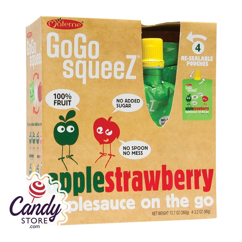 Gogo Squeeze Applestrawberry Applesauce On The Go 4-Pack 3.2oz Box – 12ct