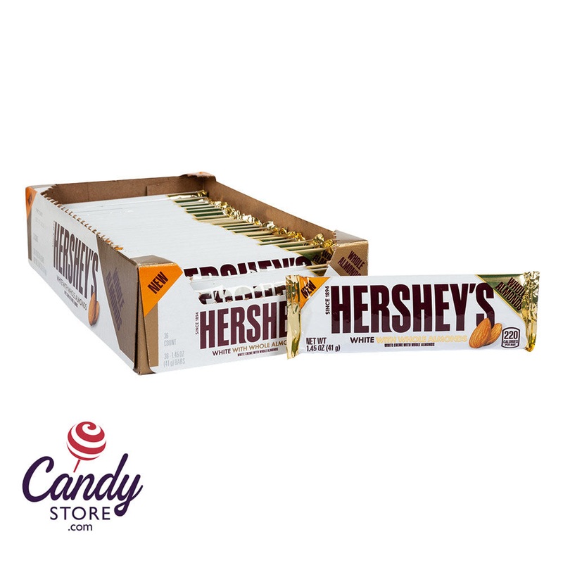 Hershey White Creme Almond 1.45oz – 36ct