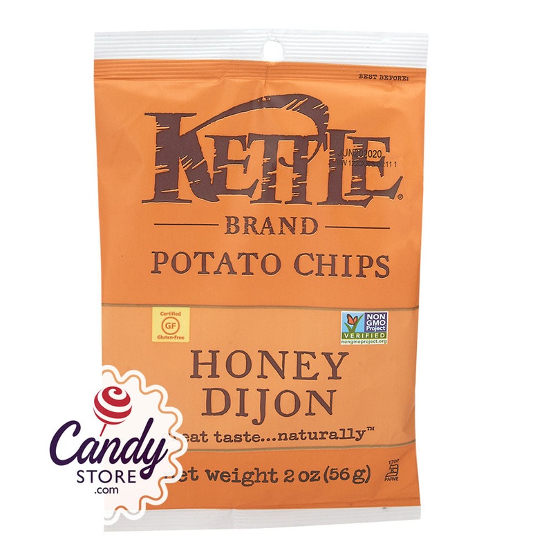 Kettle Honey Dijon Potato Chips 2oz Peg Bags – 24ct