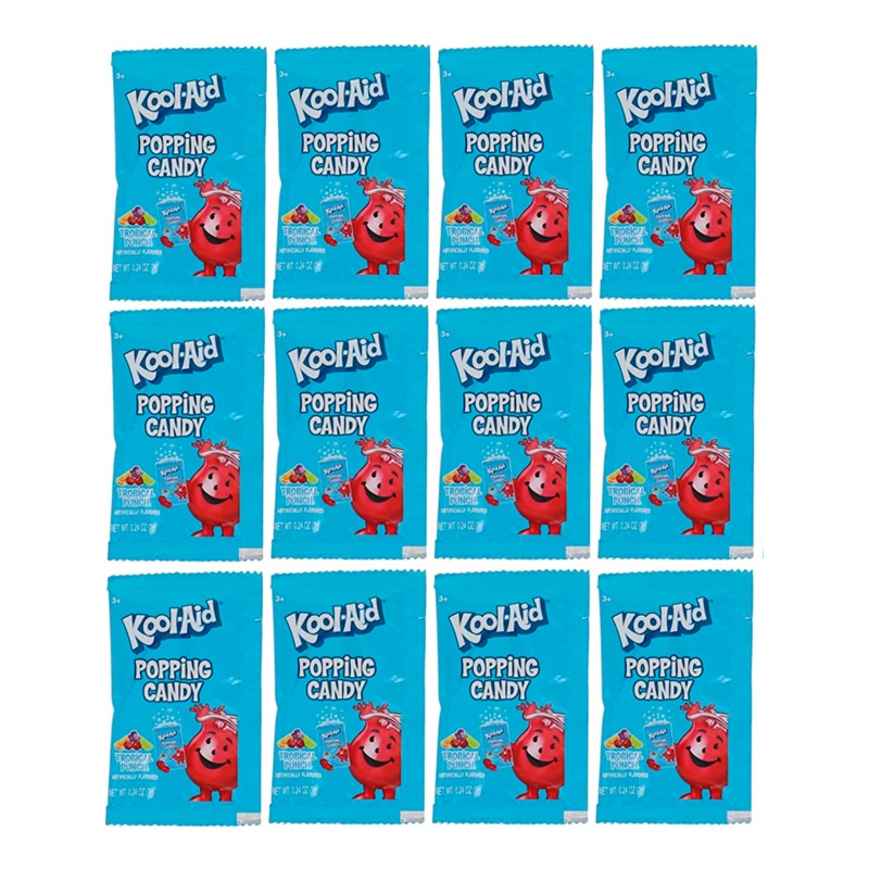 Kool-Aid Popping Candy Large Size – Tropical Punch (Pack of 12)
