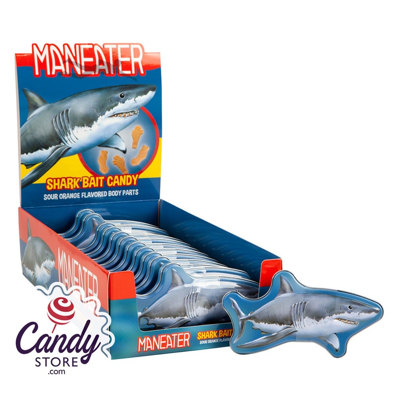 Maneater Shark Bait Candy Body Parts – 12ct Shark Tins