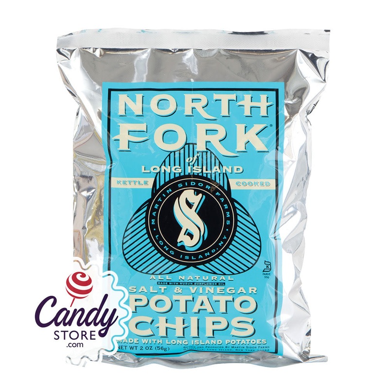 North Fork Salt And Vinegar Potato Chips 2oz Bags – 24ct
