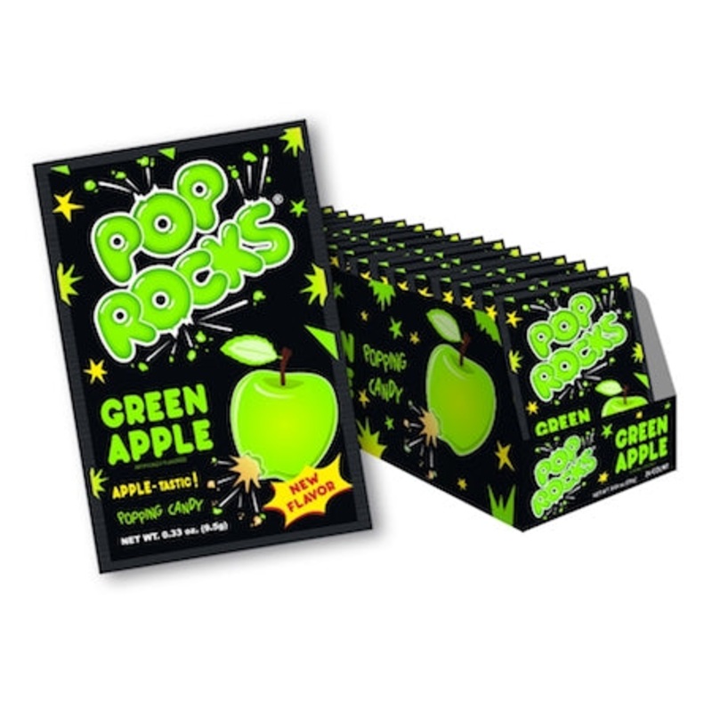Pop Rocks Green Apple Candy Packs – 24ct Box