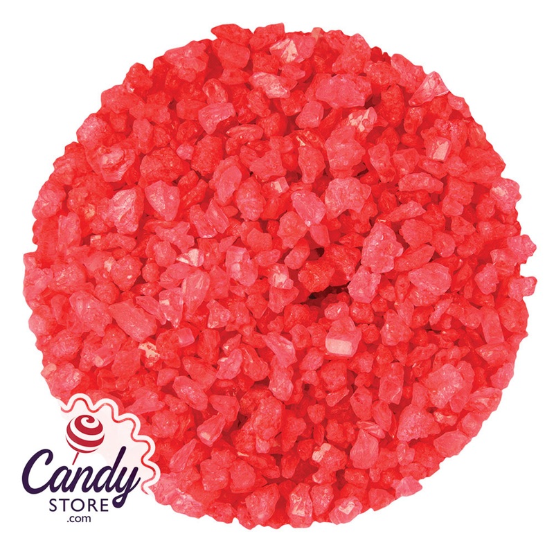 Red Strawberry Rock Candy Crystals Dryden & Palmer – 5lb