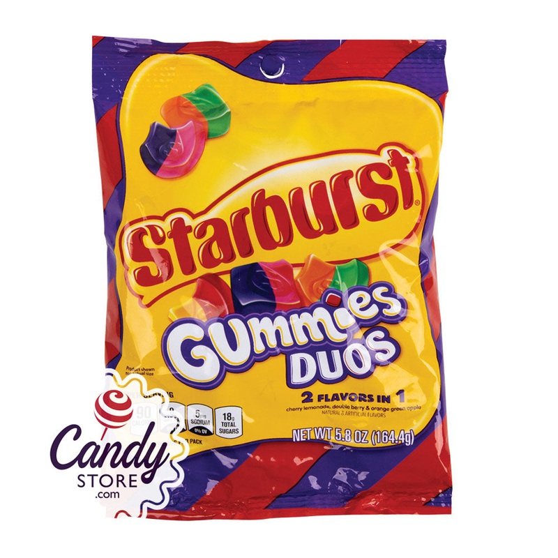 Starburst Gummies Duo Candy – 12ct Peg Bags