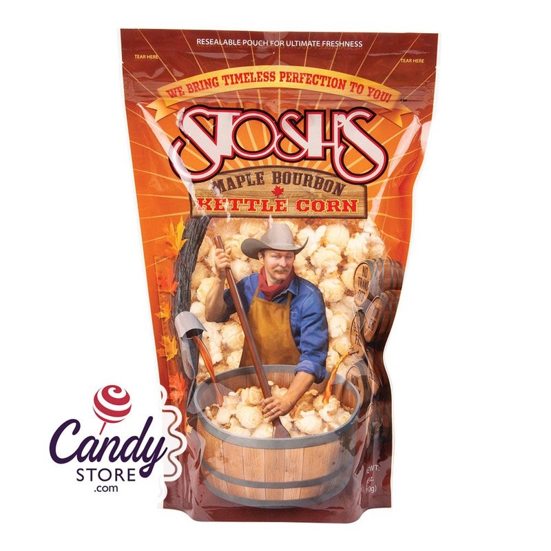 Stosh’s Maple Bourbon Kettle Corn 6oz Pouch – 11ct