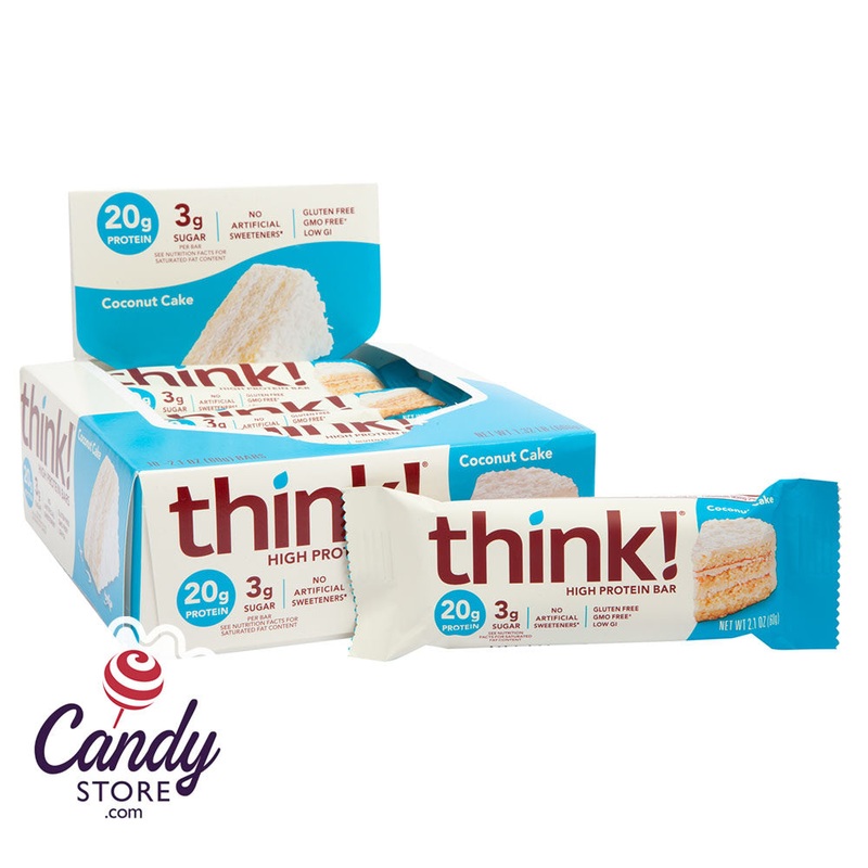 Think! High Protein Coconut Cake 2.1oz Bar – 10ct