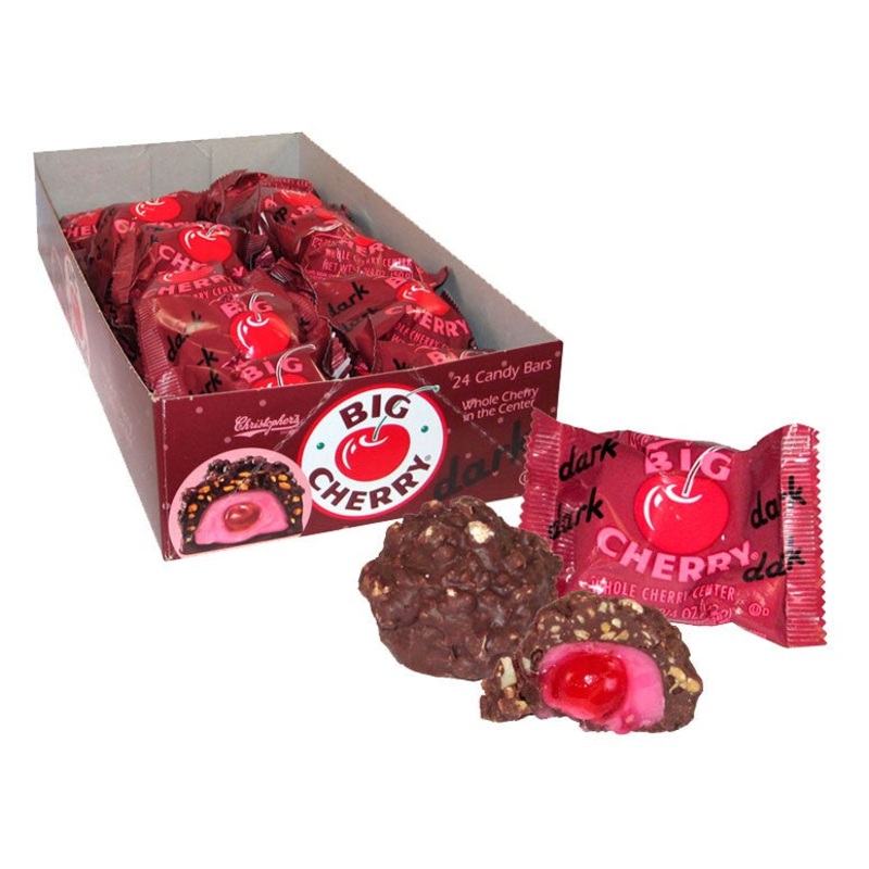 Big Cherry Dark Chocolate Bars – 24ct