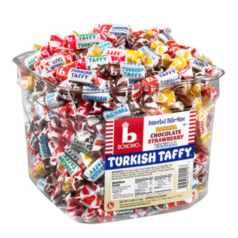 Bonomo Turkish Taffy Bites – 216pc Tub