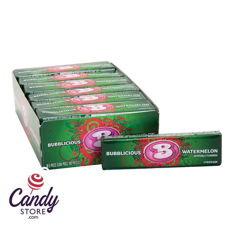 Bubblicious Watermelon Gum – 18ct