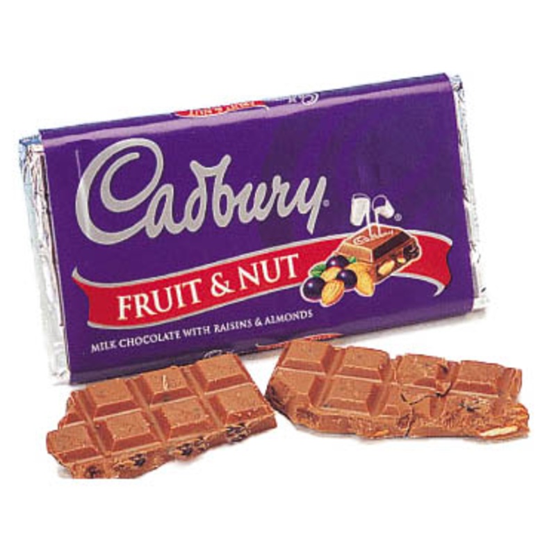 Cadbury Fruit & Nut Chocolate Bars – 14ct
