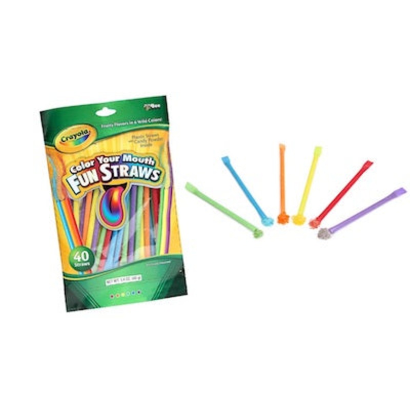 Crayola Color Your Mouth Fun Straws Bags – 12ct