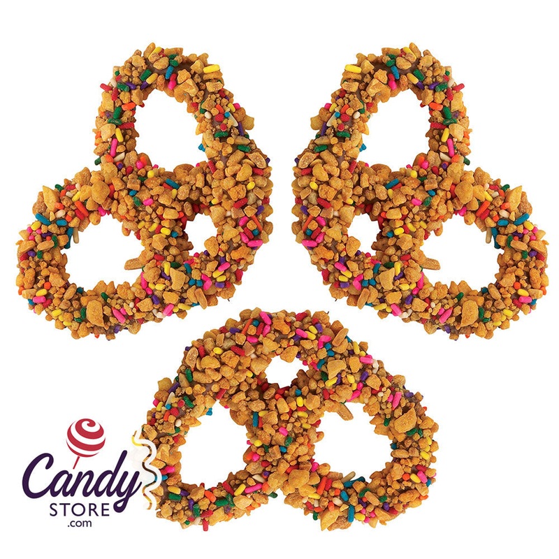Giambri’s Peanut Brittle Crunch Milk Chocolate Covered Pretzel – 3lb