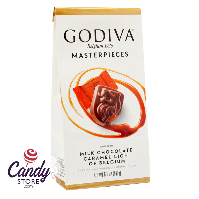 Godiva Lions Masterpieces Caramel Milk Chocolate – 6ct