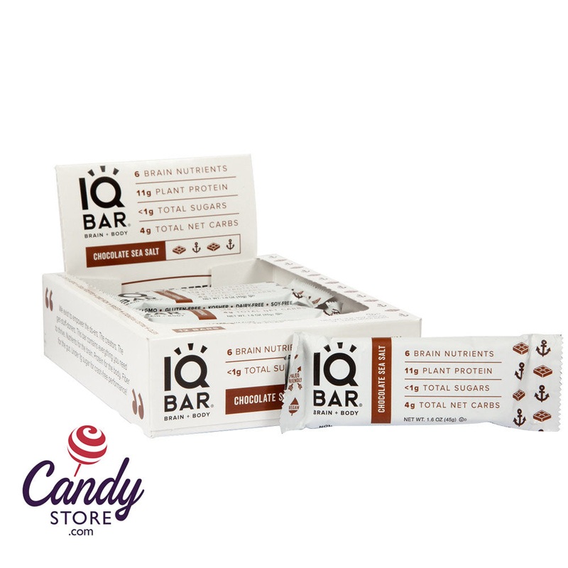 IQ Bars Chocolate Sea Salt 1.6oz – 12ct