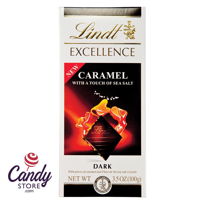 Lindt Excellence Caramel and Sea Salt Bars – 12ct