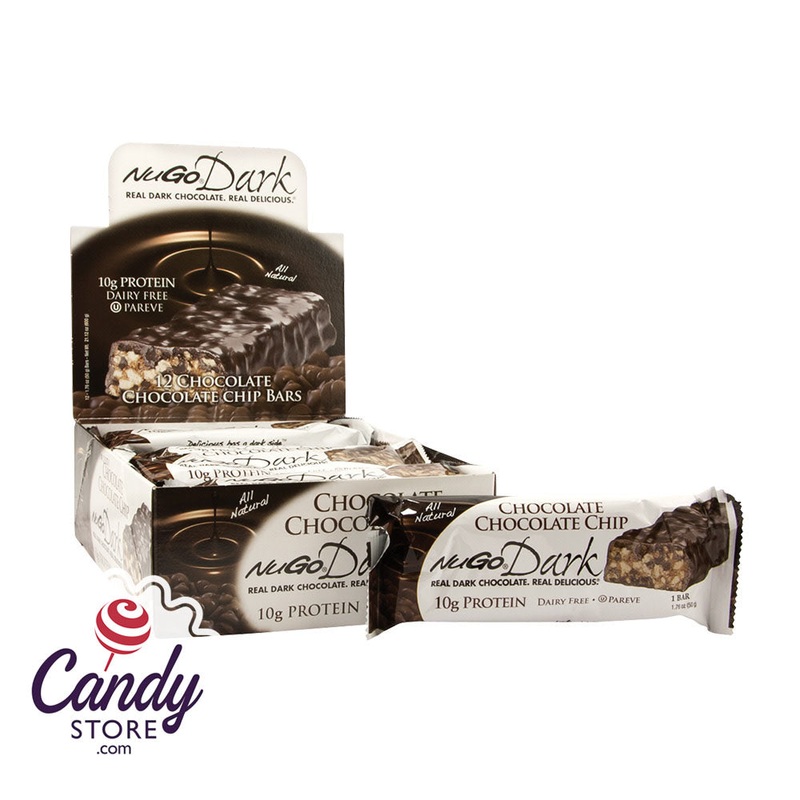 Nugo Dark Chocolate Chocolate Chip Protein Bar 1.76oz – 12ct