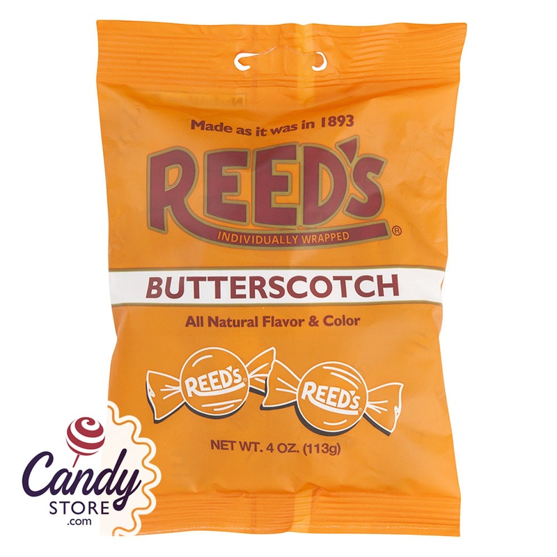 Reed’s Butterscotch 4oz Peg Bag – 12ct