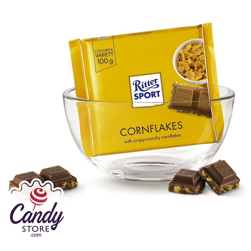 Ritter Sport Cornflakes Milk Chocolate – 10ct
