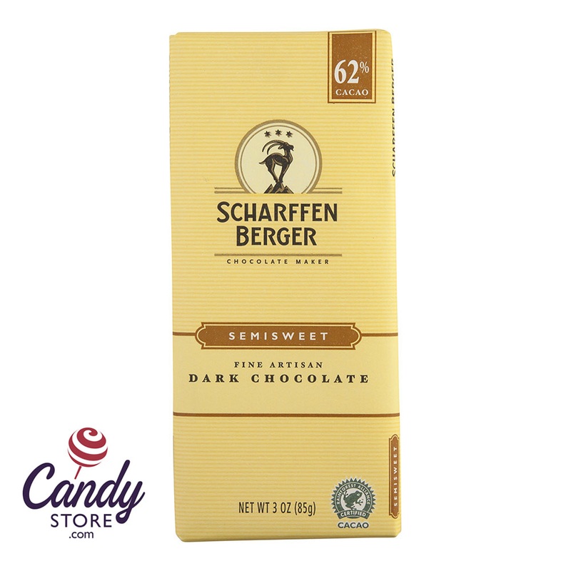 Scharffen Berger 62% Semisweet Cacao Bars – 12ct