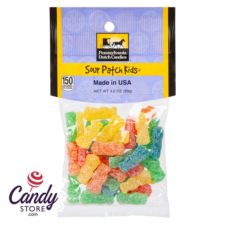 Sour Patch Kids Clear Window Peg Bags 3.5oz – 12ct