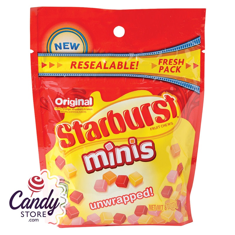 Starburst Minis Unwrapped Candies – 8ct Pouches