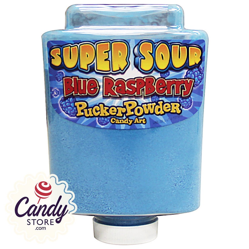 Super Sour Blue Raspberry Pucker Powder Candy Art – 9oz Bottle