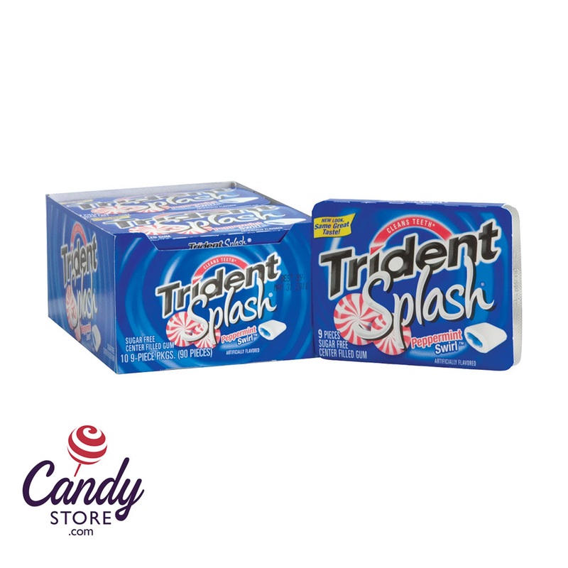 Trident Splash Peppermint Swirl Gum – 10ct