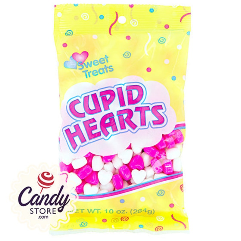 Cupid Hearts Pink & White Candy – 10oz